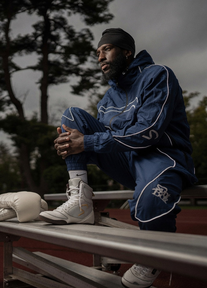 “Indigo” SVNTBOX 001 TRACK JACKET (PRE-ORDER)