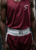 “Crimson” SVNTBOX STRIDE AMATEUR SHORTS (PRE-ORDER)