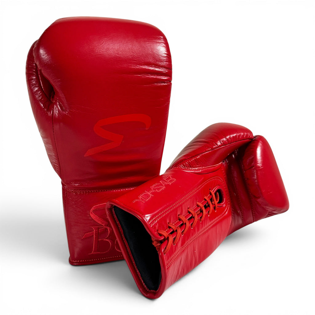 “Crimson” SVNTBOX YDKSAB BOXING GLOVES (Lace-up)