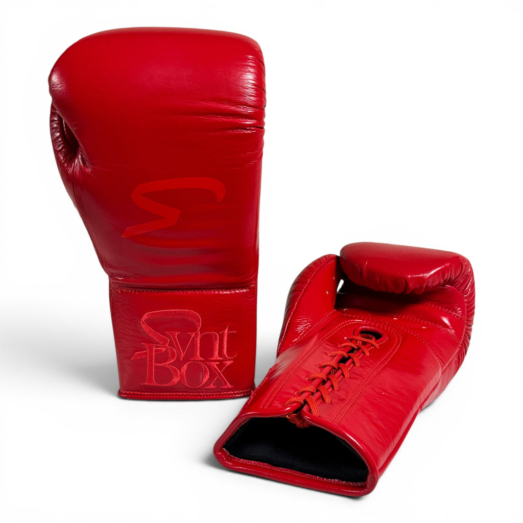 “Crimson” SVNTBOX YDKSAB BOXING GLOVES (Lace-up)