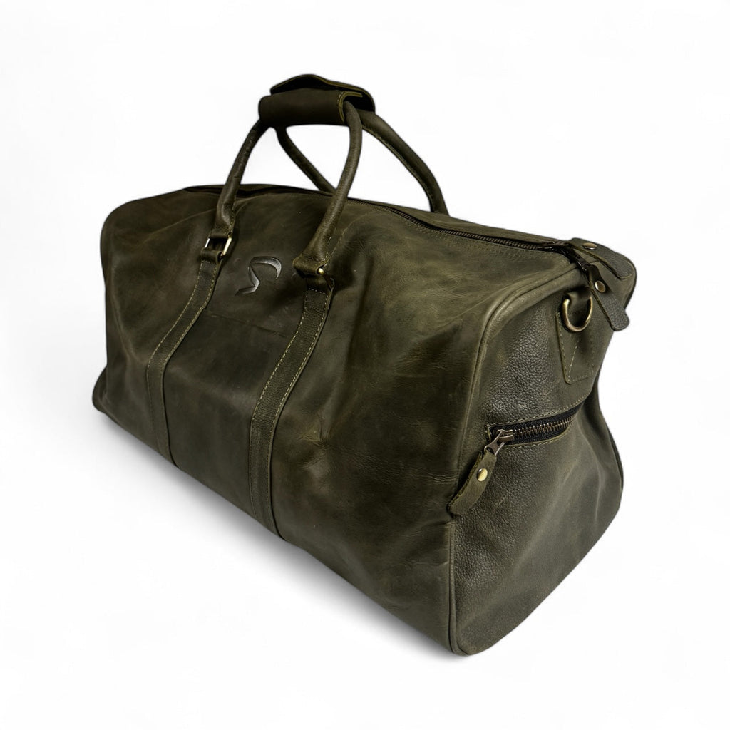 SVNTBOX CROC VERDE GREEN DUFFLE BAG